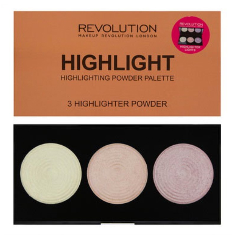 Makeup Revolution, Highlighter Palette - палетка хайлайтеров (Highlight)