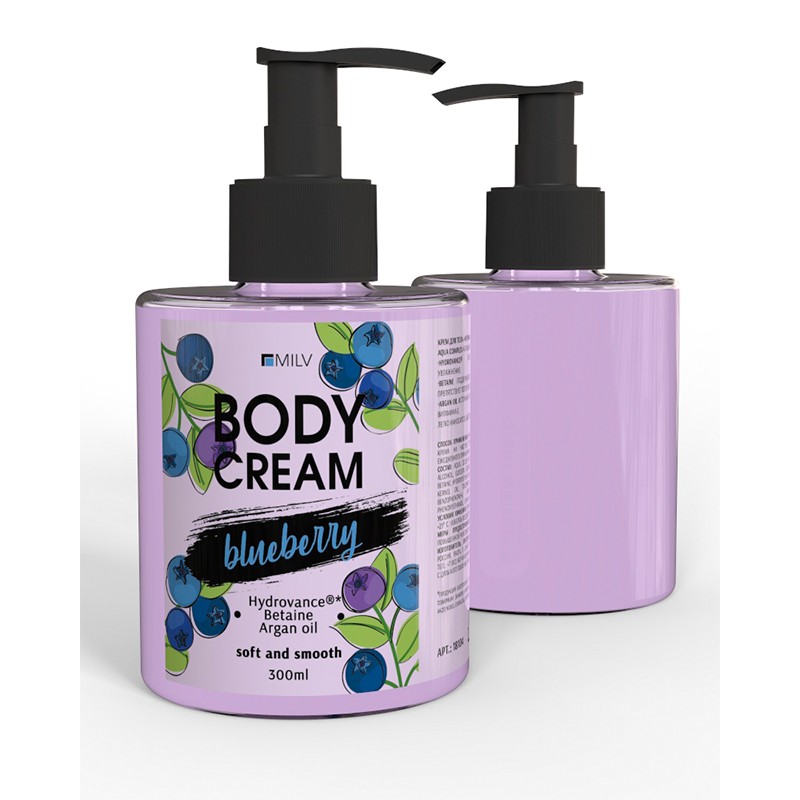 Milv, крем для тела "Черника", 300 мл Milv, крем для тела "Черника", 300 мл