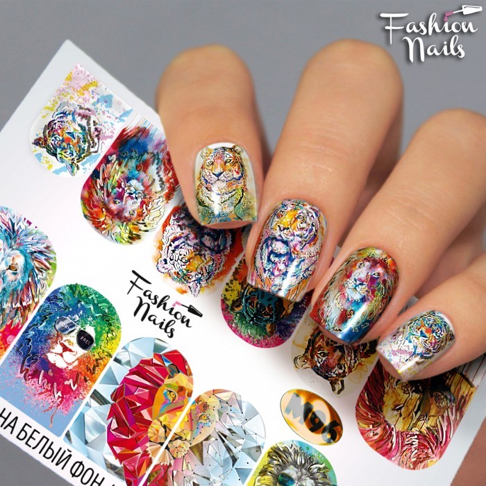 Fashion Nails, слайдер-дизайн "Metallic" №96 Fashion Nails, слайдер-дизайн "Metallic" №96