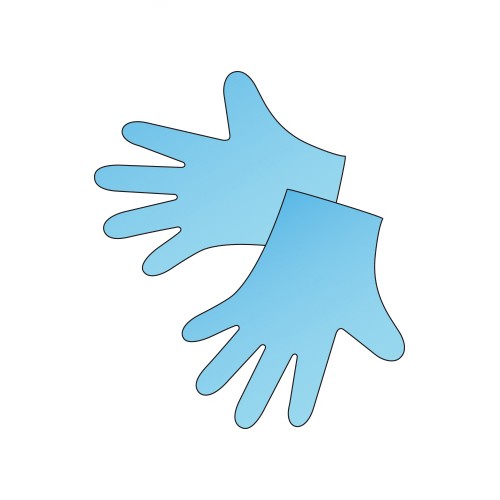 Irisk, перчатки для маникюриста термопластичные (размер М), 100 пар