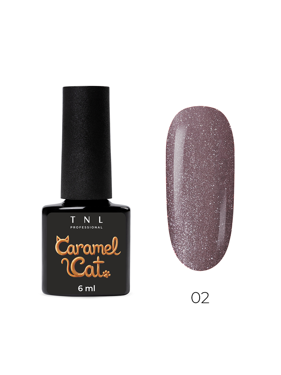 TNL, Caramel Cat - гель-лак "корейская кошка" №02 (лавандовый раф), 6 мл TNL, Caramel Cat - гель-лак "корейская кошка" №02 (лавандовый раф), 6 мл