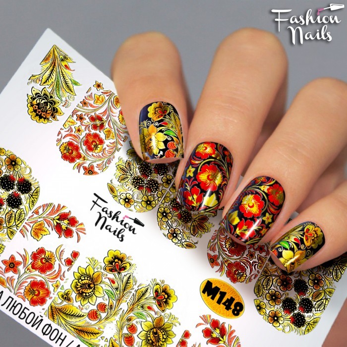 Fashion Nails, слайдер-дизайн "Metallic" №148