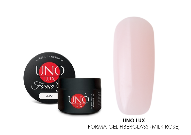 Uno Lux, Forma Gel - моделирующий камуфлирующий гель (Milk Rose), 15 гр