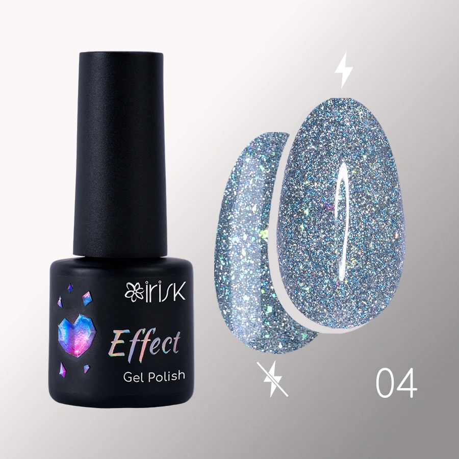 Irisk, Effect Gel Polish Reflective - светоотражающий гель-лак с эффектом №04, 5 мл