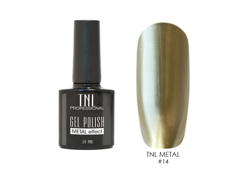 TNL, гель-лак "Metal" (№14), 10 мл