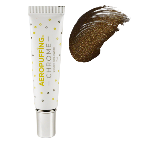 УЦЕНКА, Aeropuffing, CHROME Gel Paste - гель-паста ST017 (Коричневое золото), 7 мл