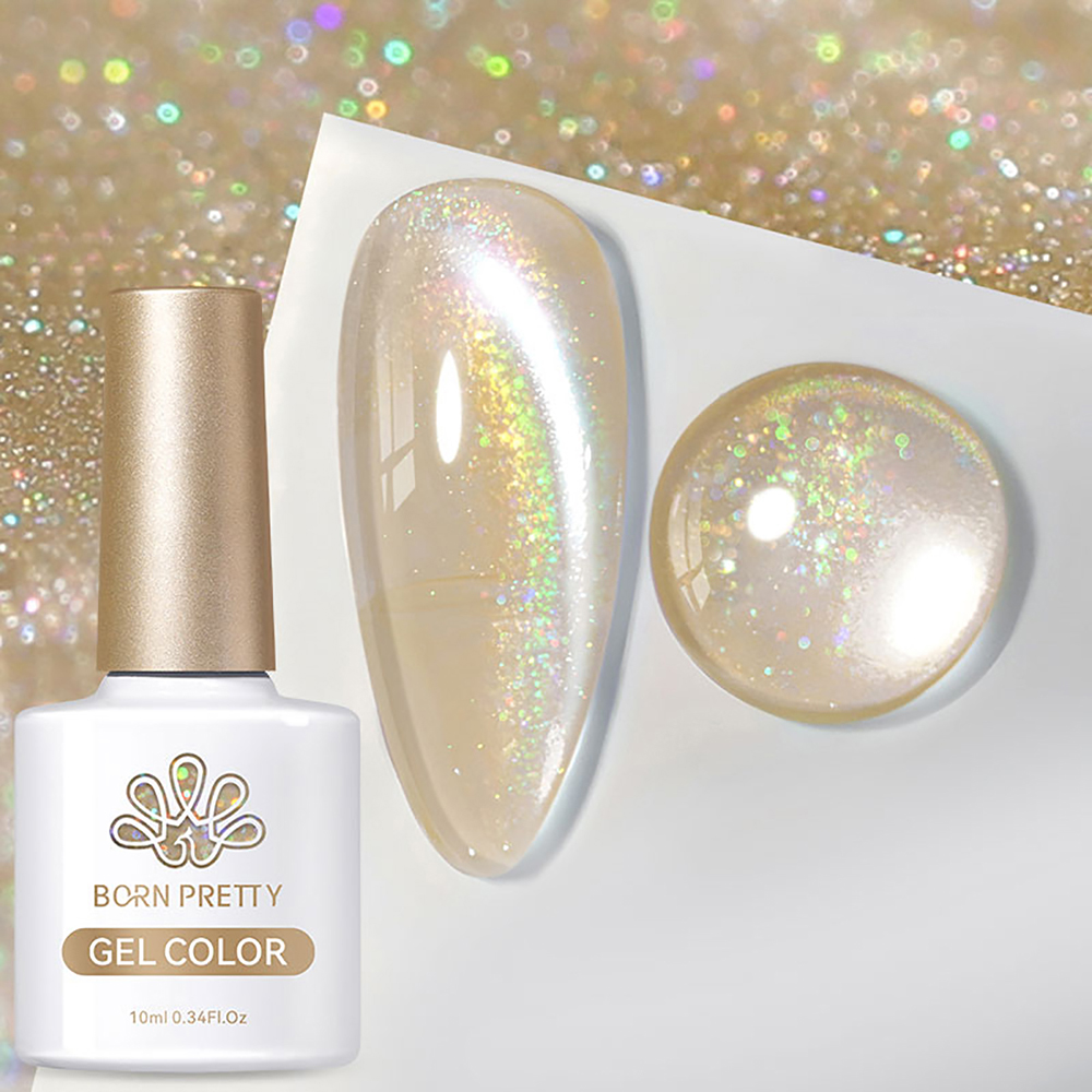 Born Pretty, Rainbow Water Light Cat Magnetic Gel - гель-лак "кошачий глаз" RW-01, 10 мл