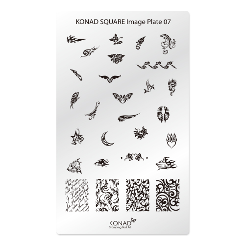 Konad, square image plate 07