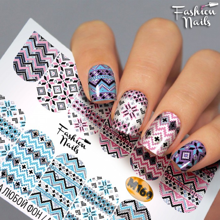 Fashion Nails, слайдер-дизайн "Metallic" №169