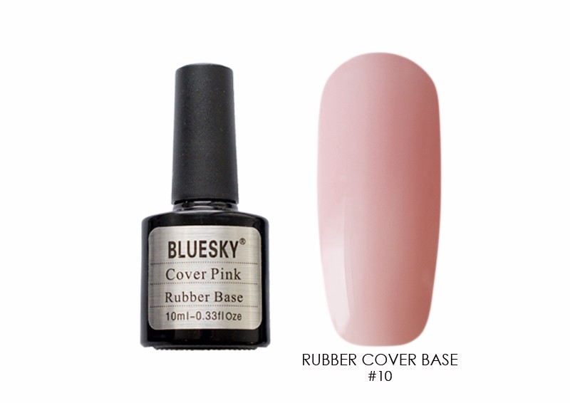 Bluesky, Rubber base cover pink - камуфлирующая каучуковая основа, база (№10), 10 мл
