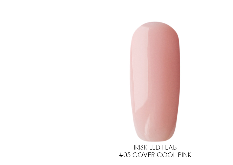 Irisk, Led-гель Cover Cool Pink - камуфлирующий гель, 5 мл