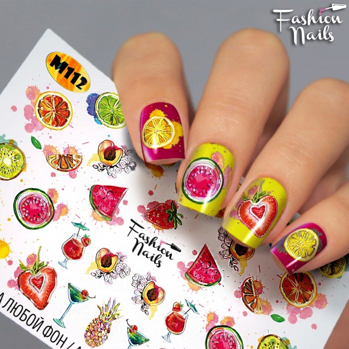 Fashion Nails, слайдер-дизайн "Metallic" №112 Fashion Nails, слайдер-дизайн "Metallic" №112