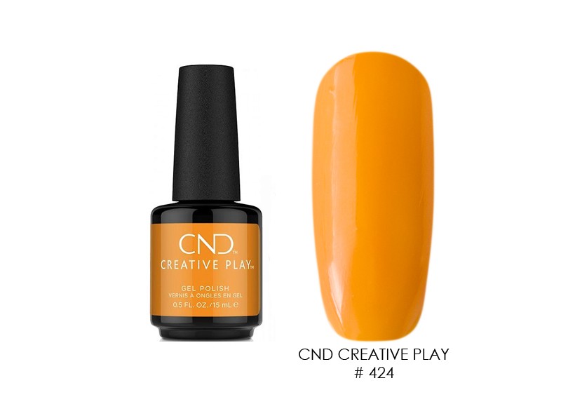 CND Creative Play Gel, гель-лак (№424 Apricot In The Act), 15 мл