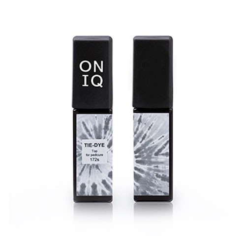 ONIQ, Tie-dye финишное покрытие для ногтей (Top for pedicure), 6 мл