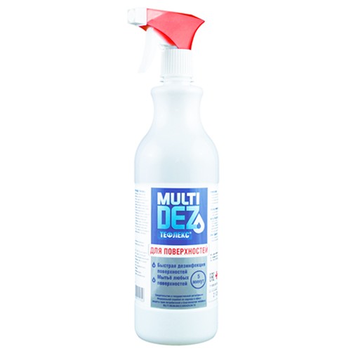 МультиДез, Тефлекс для дезинфекции и мытья поверхности (с распылителем), 1 л
