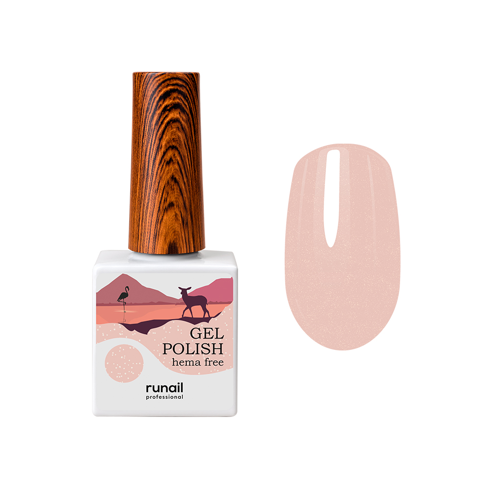 RuNail, Hema free - гипоаллергенный гель-лак №9885, 10 мл
