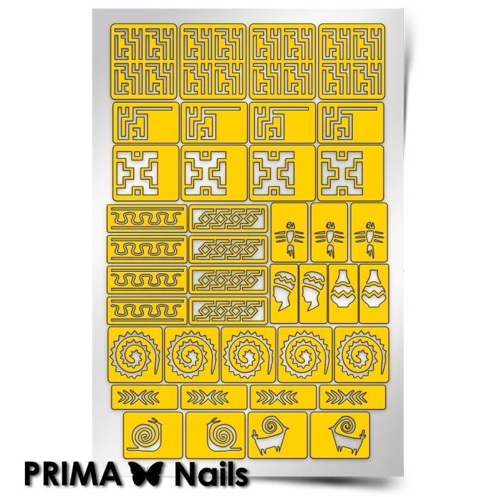 PrimaNails, Трафарет для дизайна ногтей (Африка)