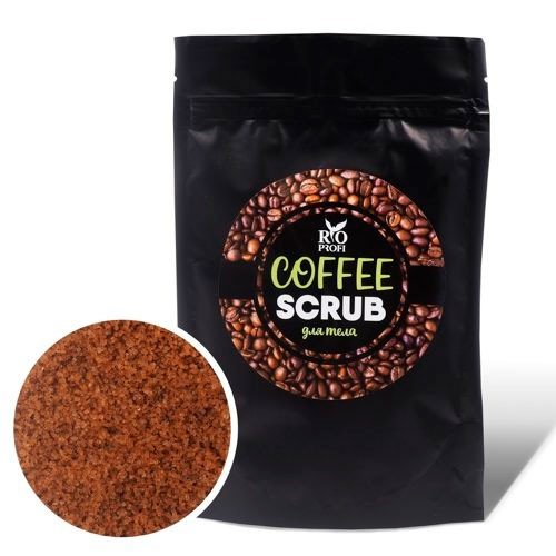 Rio Profi, лимфодренажный сахарный скраб для тела (Coffee), 150 мл