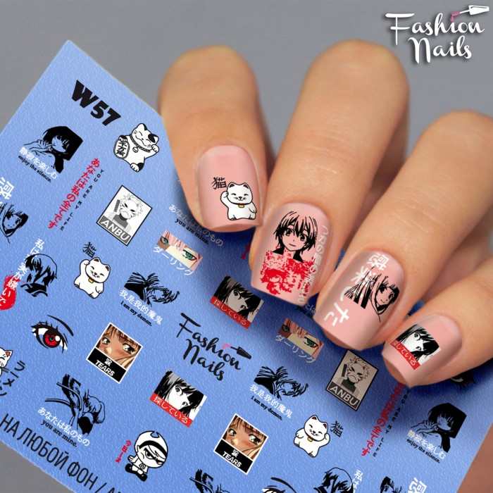 Fashion Nails, слайдер-дизайн "White" №57 Fashion Nails, слайдер-дизайн "White" №57