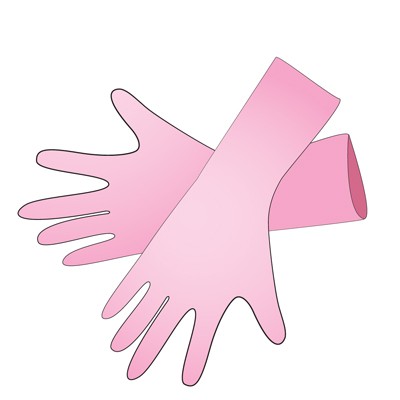 Irisk, перчатки нитриловые неопудренные (01 розовые, размер S), 47-50 пар