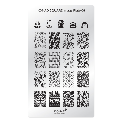Konad, square image plate 08