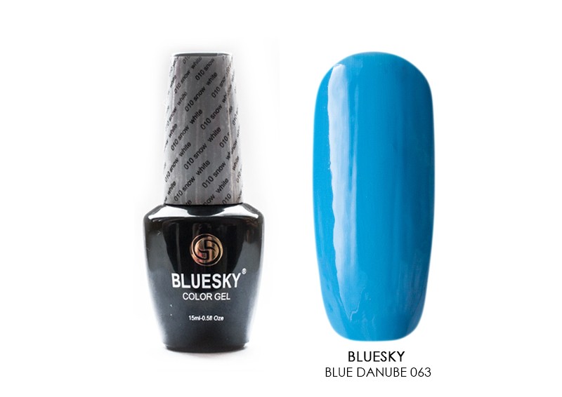 Bluesky, гель-лак (Blue danube 063), 15 мл