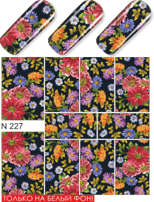 Milv, слайдер-дизайн "Цветы N227"