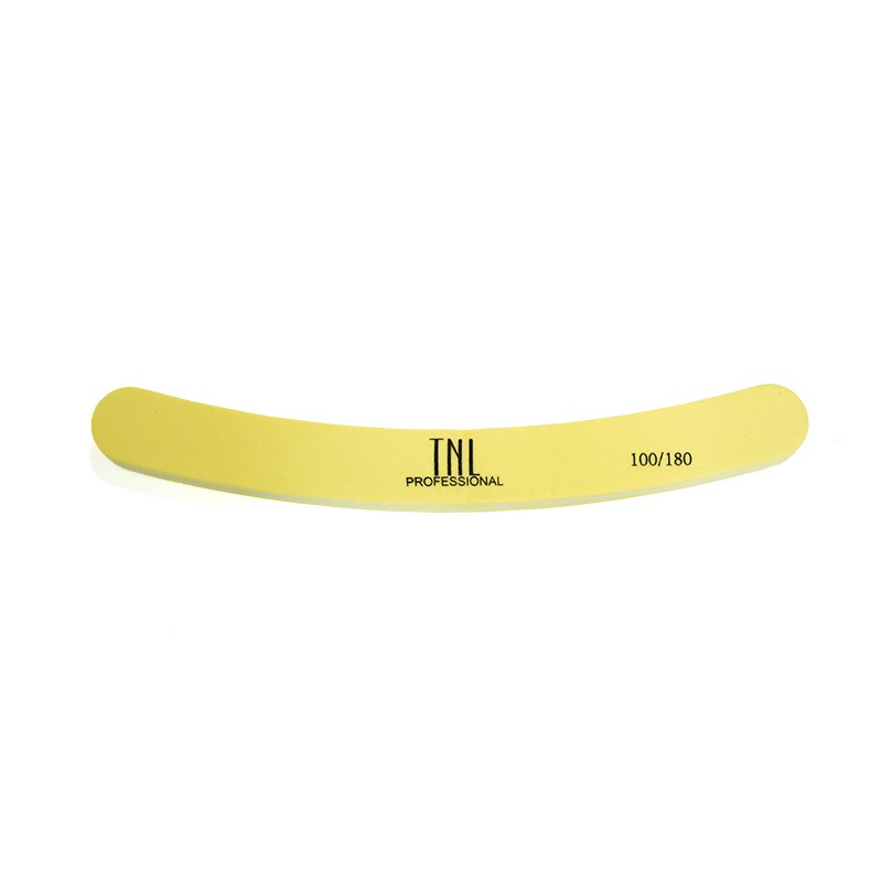 TNL, Шлифовщик в индивидуальной упаковке бумеранг 100/180 (желтый)