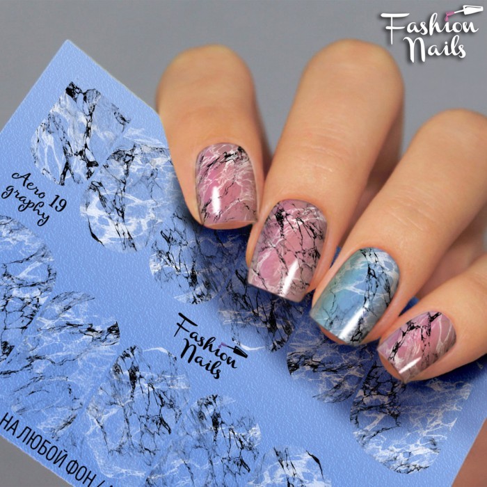 Fashion Nails, слайдер-дизайн "AEROgraphy" №19