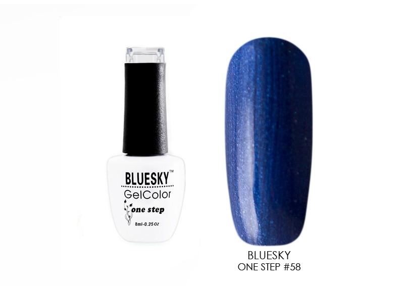 BlueSky, однофазный гель-лак "One Step" №58, 8 мл