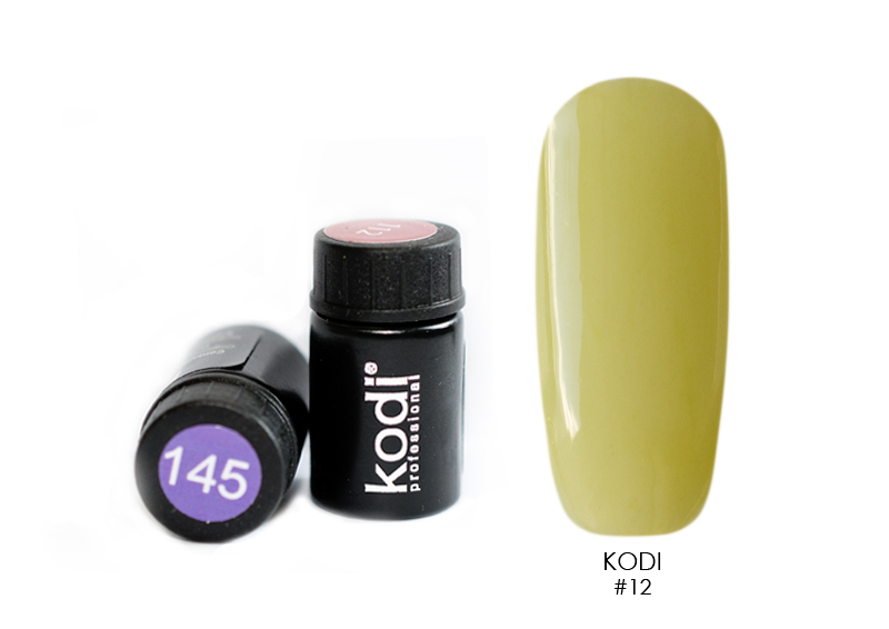 Kodi, цветная гель-краска биогель с липким слоем (№12), 4 мл