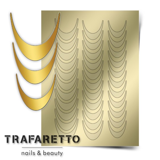 Trafaretto (Prima nails), Металлизированные наклейки (CL-02, золото)