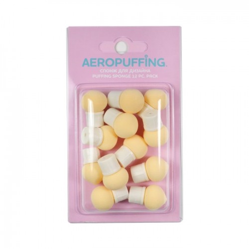 Aeropuffing Puffing Sponge 12pcs - спонж для дизайна, 12 шт