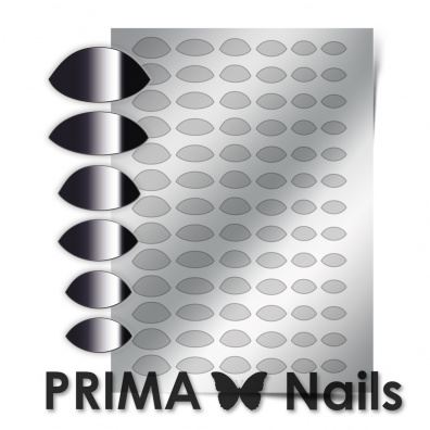 PrimaNails, Метализированные наклейки (CL-010, серебро)