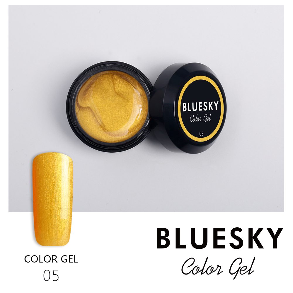 Bluesky, Color gel - цветной гель (№05 Золото), 8 мл