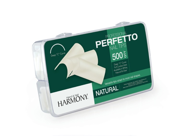 Gelish Harmony, Perfetto Natural Tips - типсы натуральные, 500 шт
