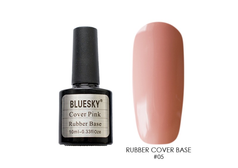 Bluesky, Rubber base cover pink - камуфлирующая каучуковая основа, база (№05), 10 мл