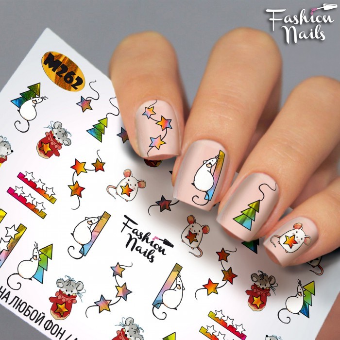 Fashion Nails, слайдер-дизайн "Metallic" №262 Fashion Nails, слайдер-дизайн "Metallic" №262