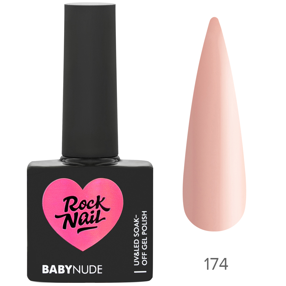 RockNail, гель-лак BabyNude №174, 10 мл RockNail, гель-лак BabyNude №174, 10 мл
