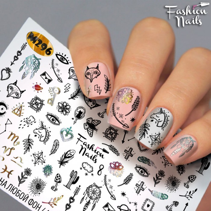 Fashion Nails, слайдер-дизайн "Metallic" №296