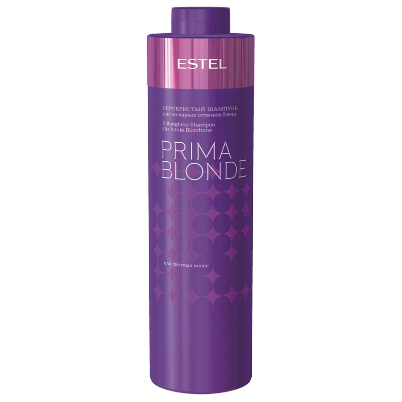 Estel, Prima Blonde - серебристый шампунь для холодных оттенков блонд, 1000 мл