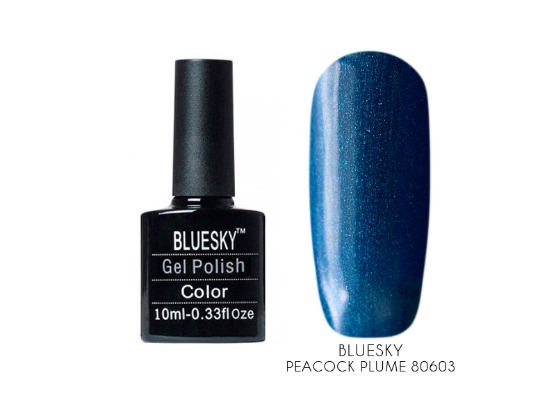 Bluesky, гель-лак (Peacock Plume 80603), 10 мл