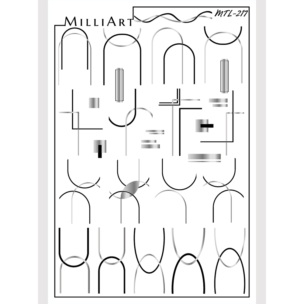 Anna Tkacheva, слайдер-дизайн MilliArt металлик MTL-217 Anna Tkacheva, слайдер-дизайн MilliArt металлик MTL-217