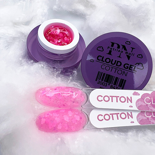 Patrisa nail, CLOUD GEL Cotton - гель для дизайна (розовый), 5 гр