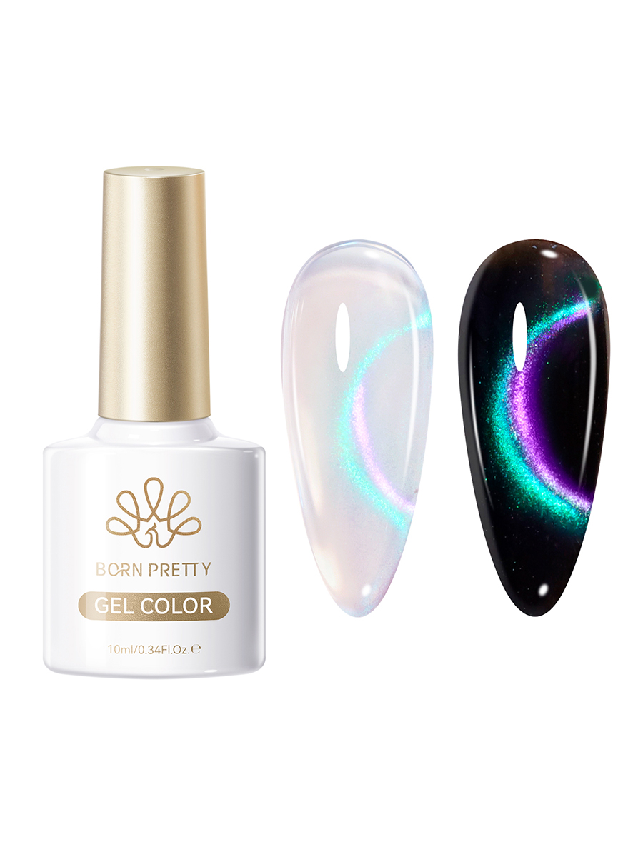 Born Pretty, White Light Cat Magnetic Gel - магнитный гель-лак "кошачий глаз" MY386, 10 мл