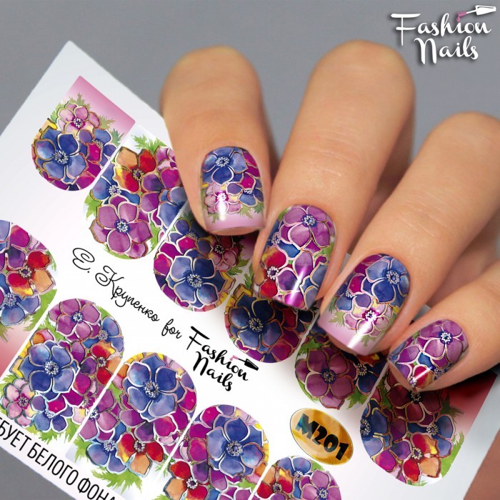 Fashion Nails, слайдер-дизайн "Metallic" №201 Fashion Nails, слайдер-дизайн "Metallic" №201