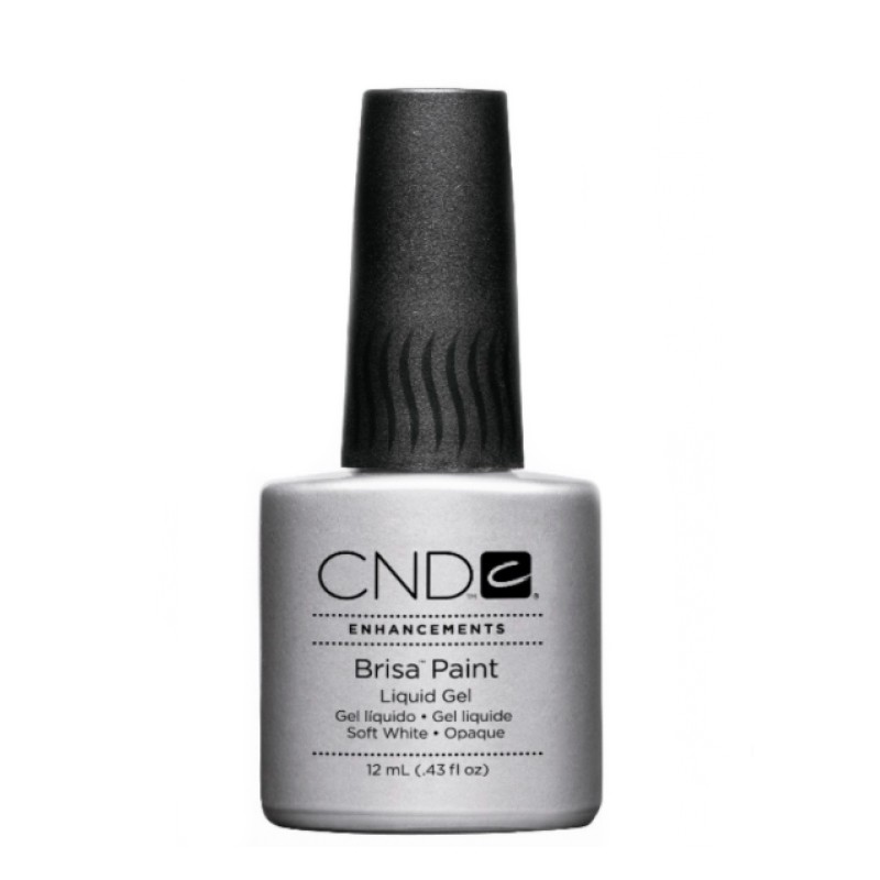 CND, BRISA™ Paint Soft White Opaque - гелевая краска (мягко-белая), 12 мл