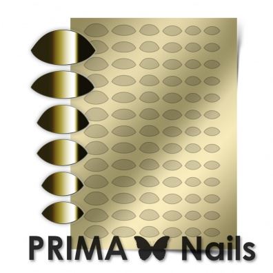 PrimaNails, Метализированные наклейки (CL-010, золото)