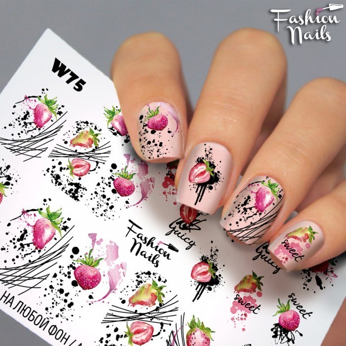 Fashion Nails, слайдер-дизайн "White" №75