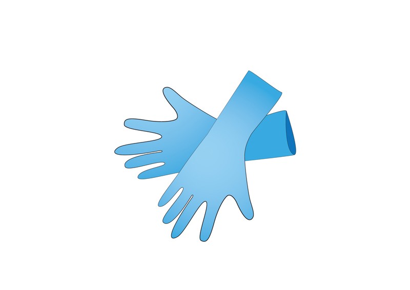 Irisk, перчатки нитриловые неопудренные (03 голубые размер L), 47-50 пар